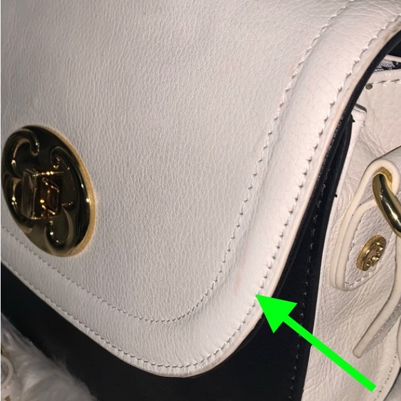 Emma Fox Black/Bone Leather Crossbody - Picture 3 of 16